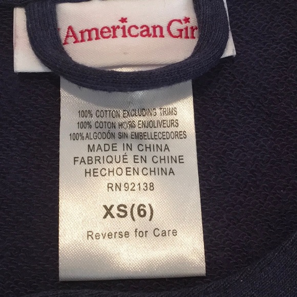 AMERICAN GIRL Zipper NAVY BLUE VEST PATCHES 6GIRL.SOLD - Picture 8 of 8